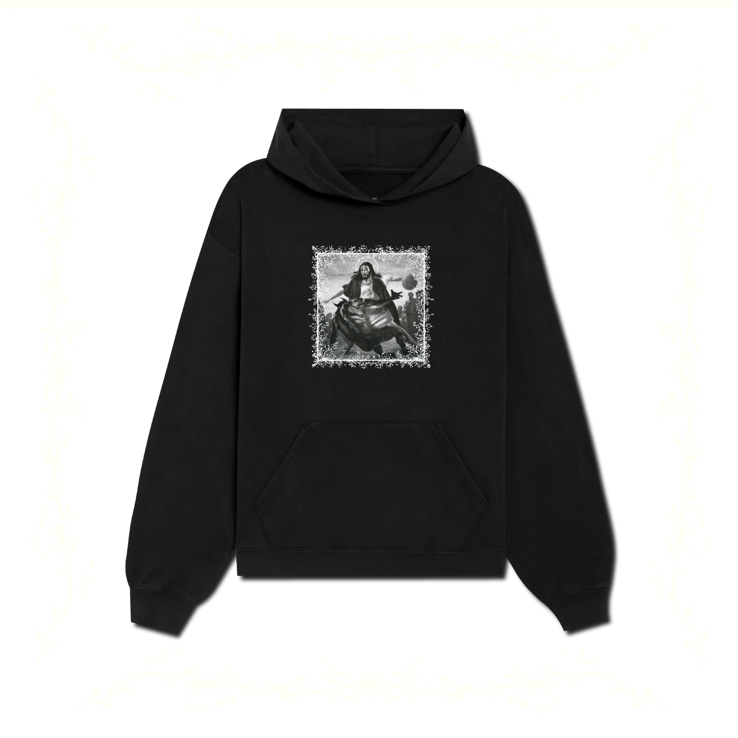 JESUS CROSSING UP SATAN HOODIE